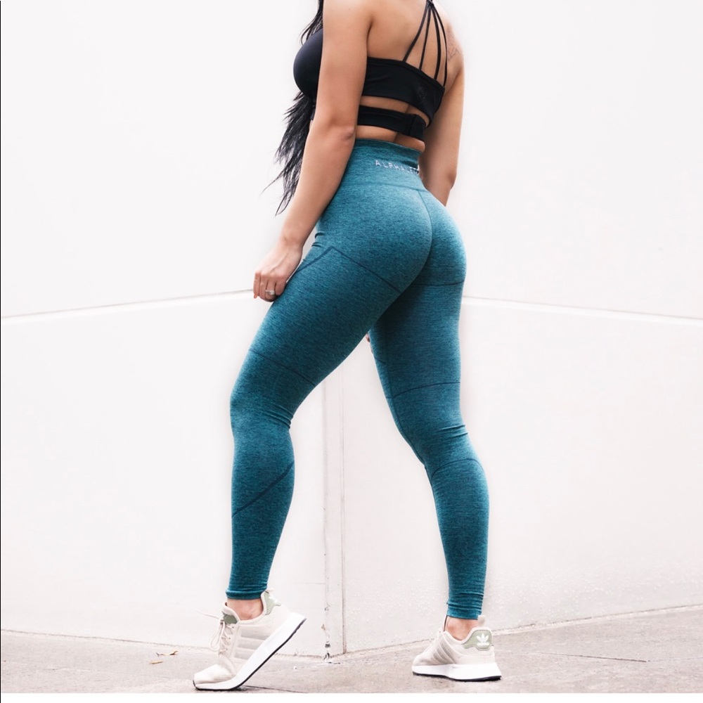 Alphalete revival leggings in dress blue